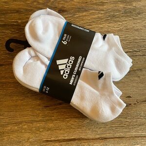 Adidas Men's Cushioned Athletic Socks - White